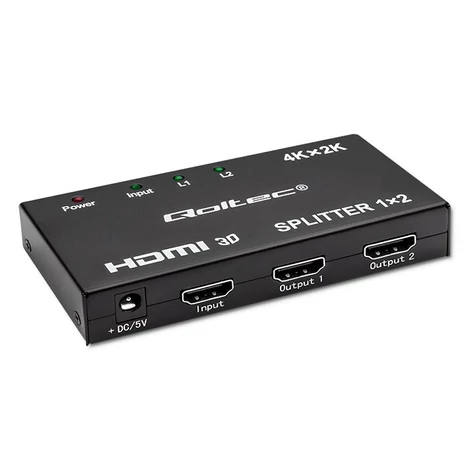 Qoltec Aktív HDMI Elosztó 2 x HDMI 4K x 2K