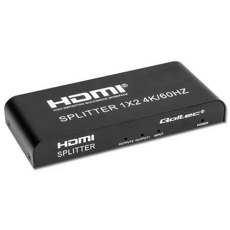 Qoltec Aktív HDMI Elosztó 2 x HDMI 4K 60Hz