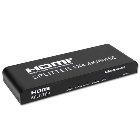 Qoltec Aktív HDMI Elosztó 4 x HDMI 4K 60Hz