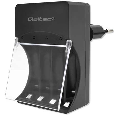 Qoltec Ni-MH akkumulátortöltő R03 AAA R6 AA