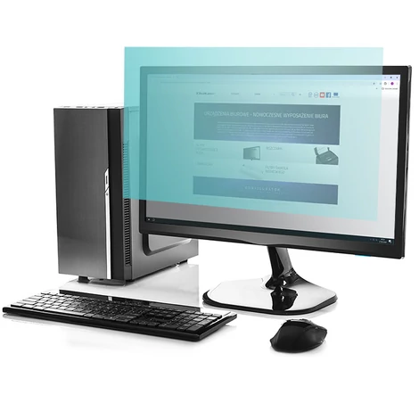 Qoltec 23" kékfény szűrő tükröződésmentes bevonattal