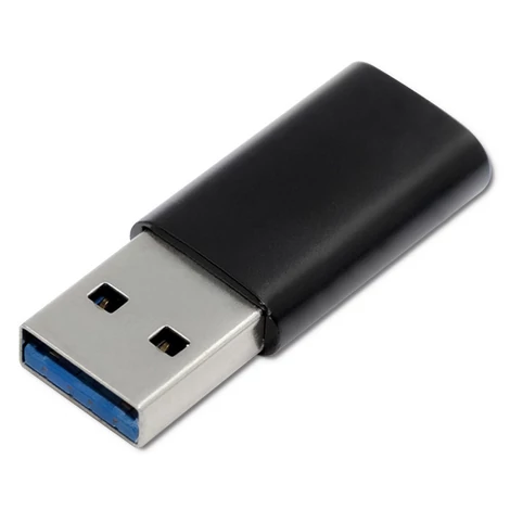 Qoltec USB típus A és C adapter fekete színben