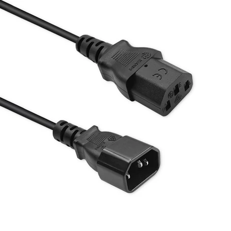 Qoltec 1.8m hosszabbító kábel IEC C13/C14