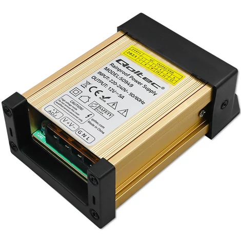 Qoltec LED meghajtó IP45 60W vízálló alumínium házban