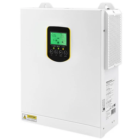 Qoltec hibrid napelemes inverter 2.5kVA LCD kijelzővel