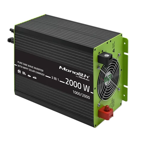 Qoltec Monolith 3 az 1-ben napelemes inverter 1000W