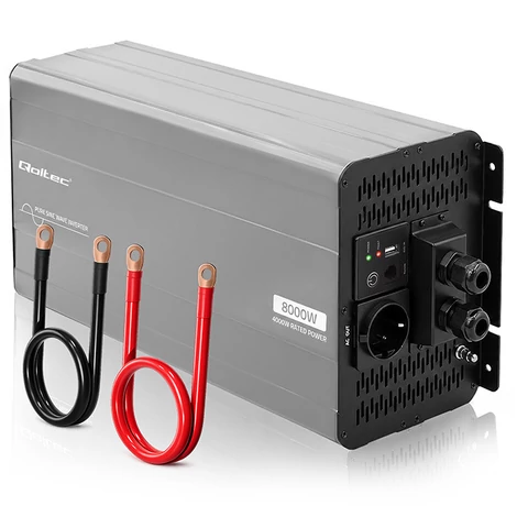 Qoltec Tiszta Szinuszhullám Inverter 4000W 12V 230V