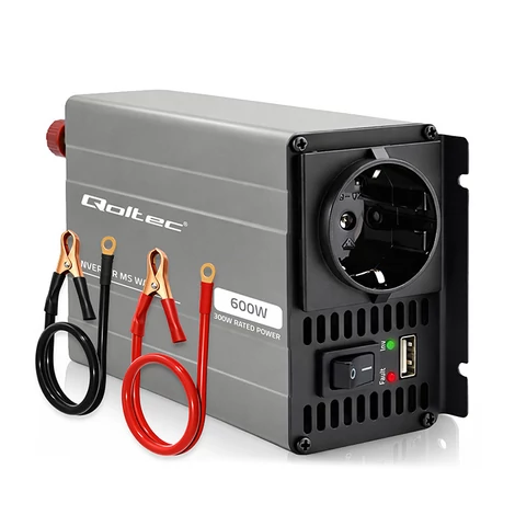 Qoltec MS Wave feszültségátalakító 12V-ról 230V-ra