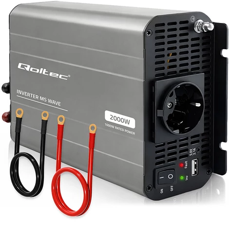 Qoltec MS Wave feszültségátalakító 12V-ról 230V-ra