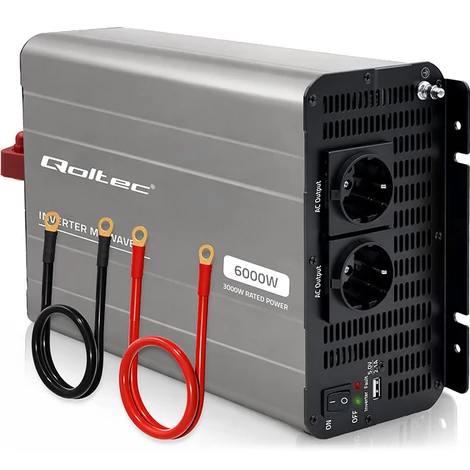 Qoltec MS Wave feszültségátalakító 12V-ról 230V-ra
