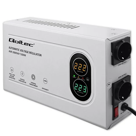 Qoltec Automatikus Feszültségstabilizátor AVR 2000VA