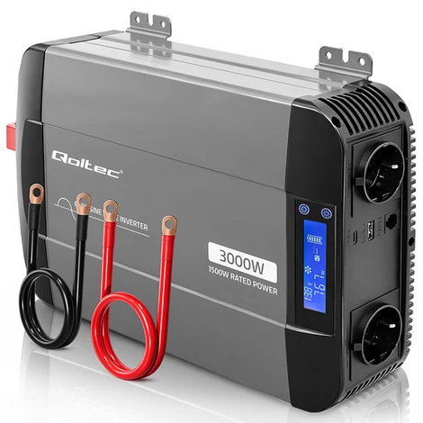 Qoltec 1500W inverter 12V-ról 230V-ra