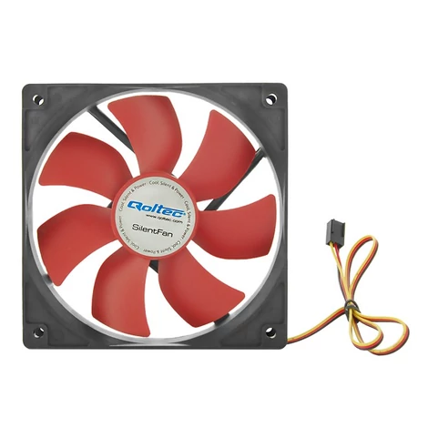 Qoltec RedBreezer 14025 hűtőventilátor fekete-piros színben