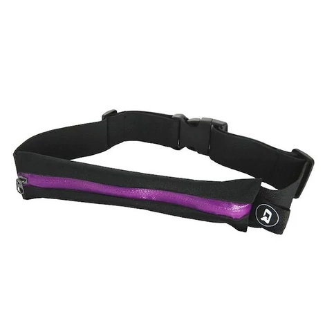 Qoltec fekete+lila univerzális sportöv egy zsebbel