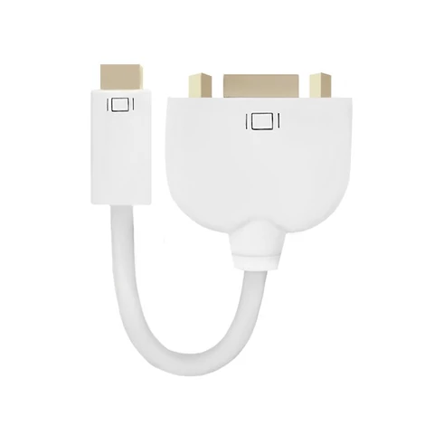 Qoltec Mini DVI adapter férfi VGA női csatlakozóval
