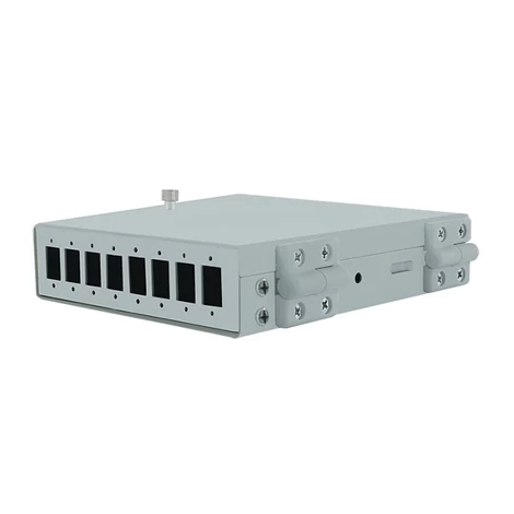 Qoltec 1x8 optikai elosztódoboz SC simplex adapterhez