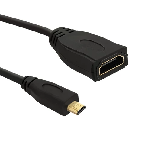 Qoltec 0,2m HDMI kábel A anya és Micro HDMI D apa