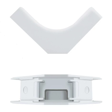 Qoltec hajlítási szög 45 x 18 mm fehér színben