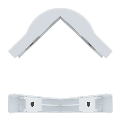 Qoltec hajlítási szög 76 x 18 mm fehér színben