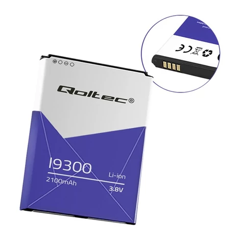 Qoltec 2100mAh akkumulátor Samsung Galaxy SIII I9300-hoz