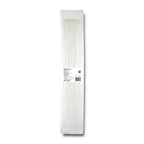 Qoltec fehér önzáró kábelkötegelő 4.8x500mm