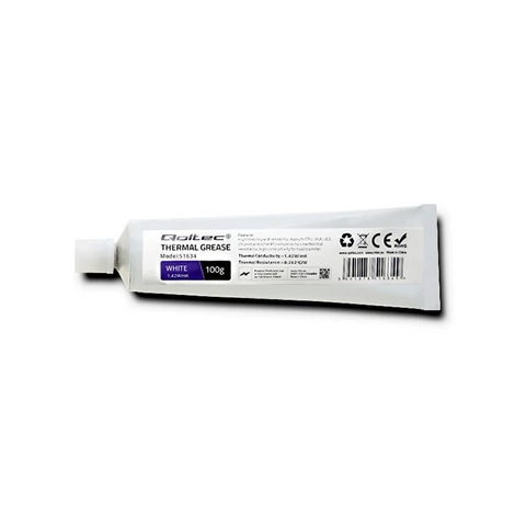 Qoltec hővezető paszta 100g fehér színben