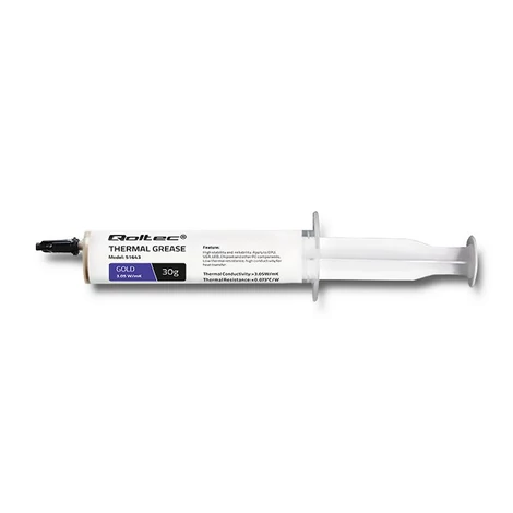 Qoltec hővezető paszta arany színben, 30g