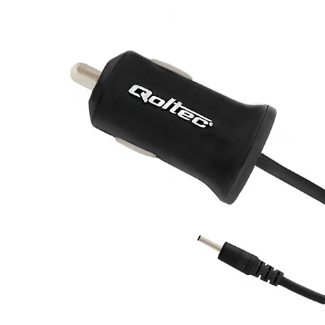 Qoltec autós töltő 12-24V, 1.4m kábel, fekete szín