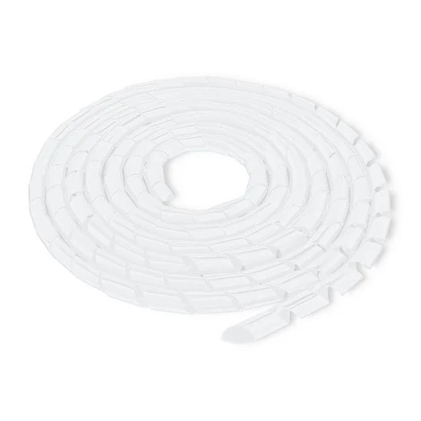 Qoltec fehér kábelrendező spirál 10mm 10m
