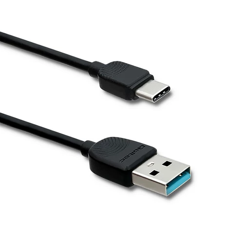 Qoltec USB-C adatkábel 1,2 m fekete színben