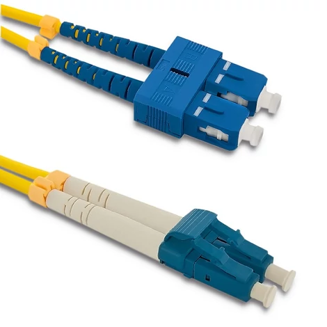 Qoltec 2m-es optikai szál SC/UPC - LC/UPC patchcord