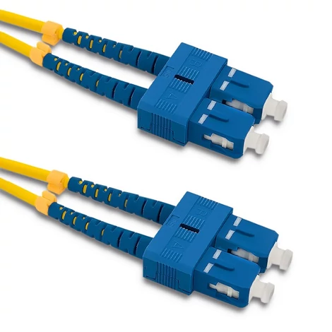 Qoltec 1m SC/UPC duplex optikai szál patchcord