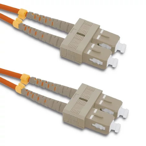 Qoltec 1m SC/UPC multimódusú optikai patchcord