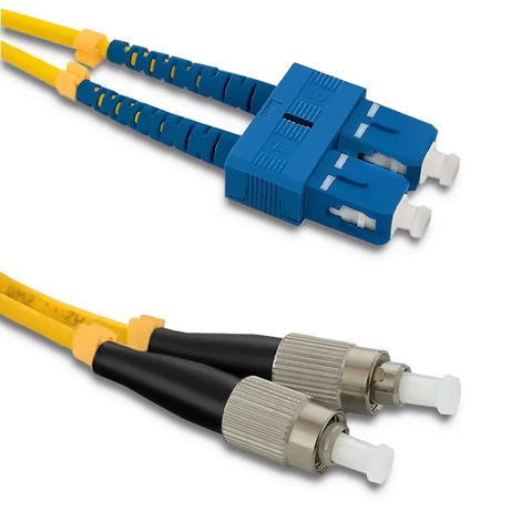 Qoltec Patchcord optikai szál SC/UPC - FC/UPC | Singlemode | 9/125 | G652D | Duplex | 1m