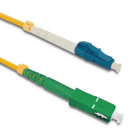 Qoltec 1m optikai patchcord LC/UPC - SC/APC csatlakozókkal