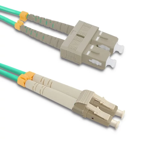 Qoltec 5m multimódusú optikai kábel LC/UPC - SC/UPC