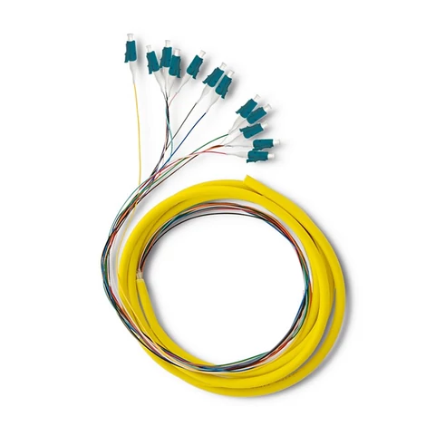Qoltec 12 x Pigtail optikai szál LC/UPC 2m készlet