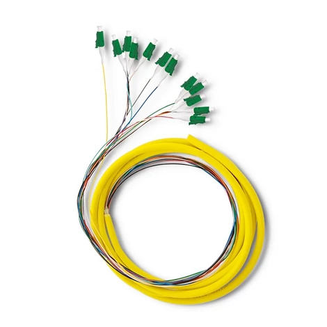 Qoltec 12 db LC/APC optikai pigtail 2m hosszú