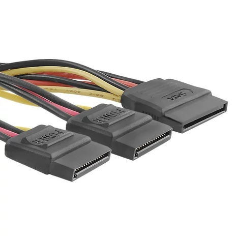 Qoltec SATA kábel elosztó 2xSATA női 0,5m