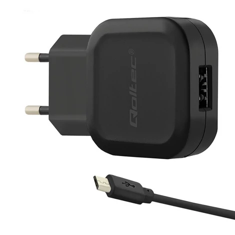 Qoltec 12W töltő USB és Micro USB kábellel