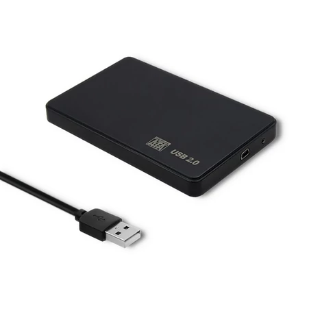 Qoltec fekete külső merevlemez ház 2.5" SATA3