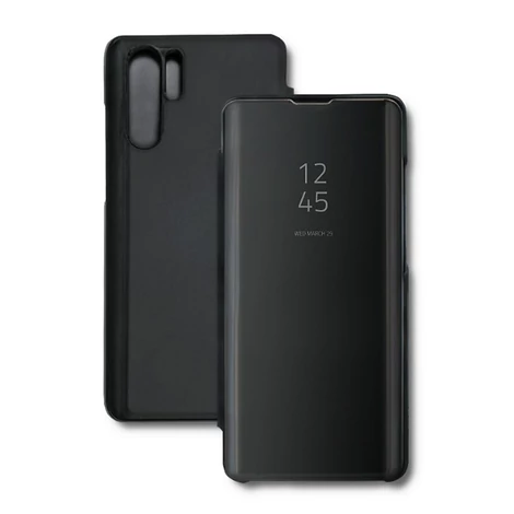 Qoltec flip cover tok fekete színben Huawei P30 Pro-hoz