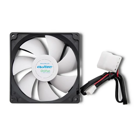 Qoltec ChillFan 9225 hűtőventilátor fekete és fehér színben