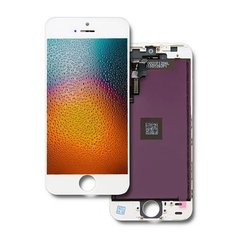 Qoltec LCD kijelző érintőképernyő iPhone 5S/SE fehér keret