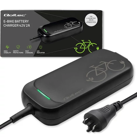 Qoltec Bosch csatlakozós gyors töltő e-bike-hoz