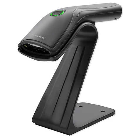 Qoltec álló vonalkód olvasó 1D kódokhoz USB csatlakozással