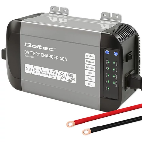 Qoltec Smart Monolith 40A töltő LiFePO4 akkumulátorokhoz