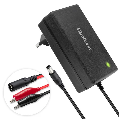 Qoltec 12V AGM GEL STD akkumulátortöltő 2A