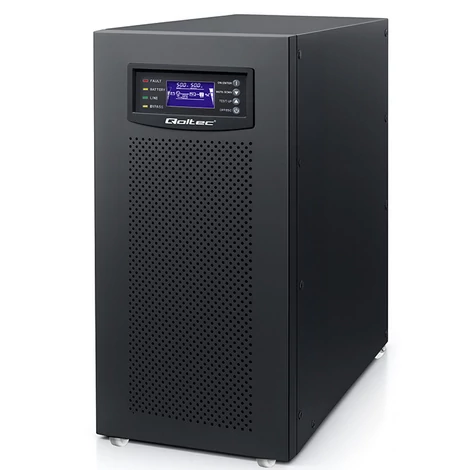 Qoltec 3-fázisú UPS 10kVA LCD kijelzővel