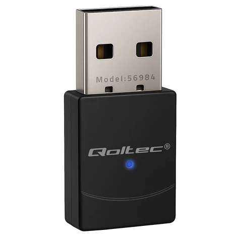 Qoltec vezeték nélküli mini adapter WiFi 6 és Bluetooth 5.4